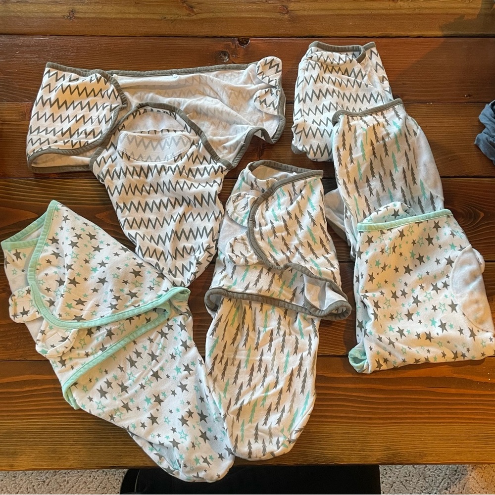 Baby Swaddle/Sleep Suit Velcro Wraps, Preemie